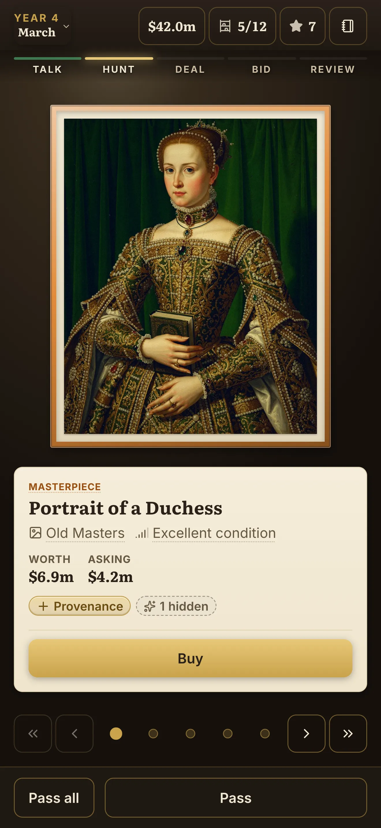 A portrait for sale at Rausch et Fils